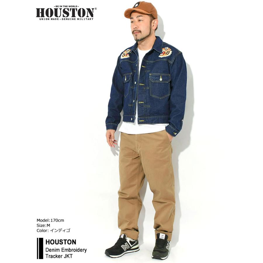 HOUSTON（ヒューストン） ジャケット メンズ デニム エンブロイダリー