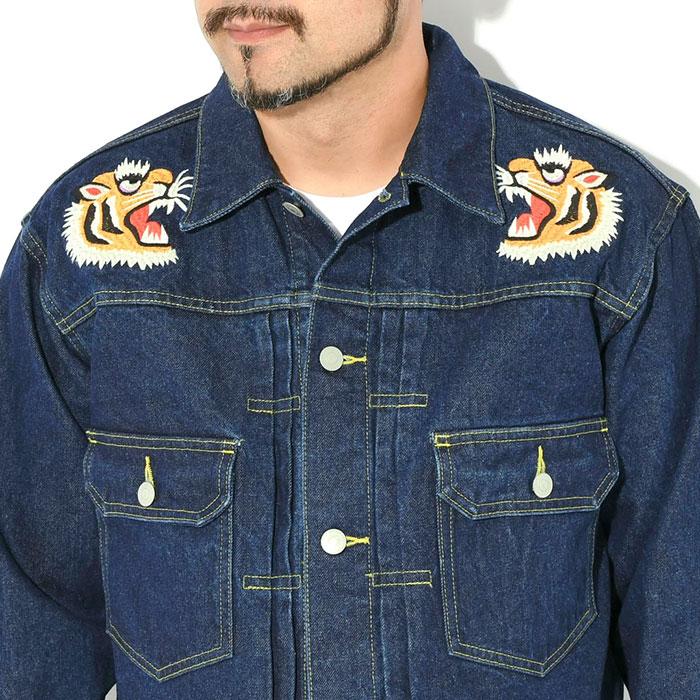 HOUSTON（ヒューストン） ジャケット メンズ デニム エンブロイダリー