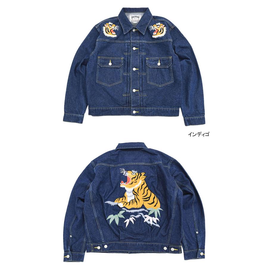 HOUSTON（ヒューストン） ジャケット メンズ デニム エンブロイダリー