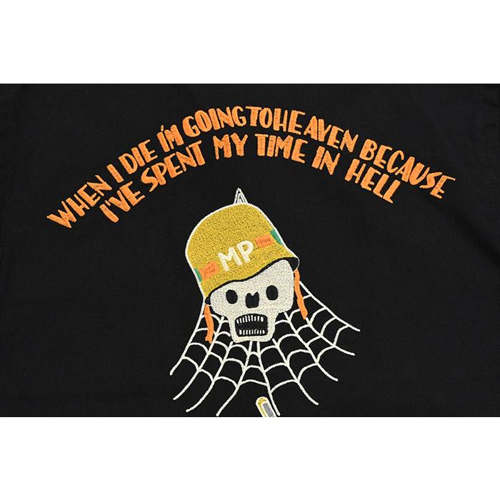 ヒューストン ベドジャン ベトナムジャケット スカル髑髏刺繍 XXL 2XL コットンベトナムジャケット「SKULL」 HOUSTON 51270 ヒューストン