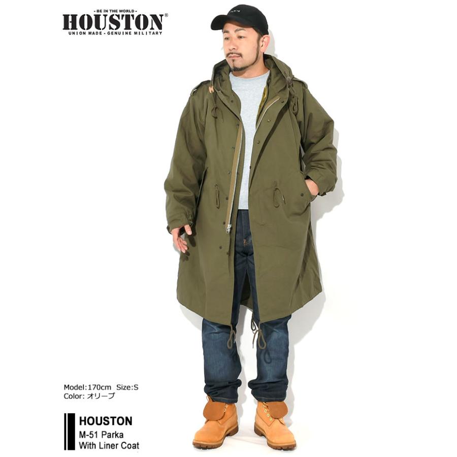 HOUSTON ヒューストン ジャケット メンズ M-51 パーカー ウィズ