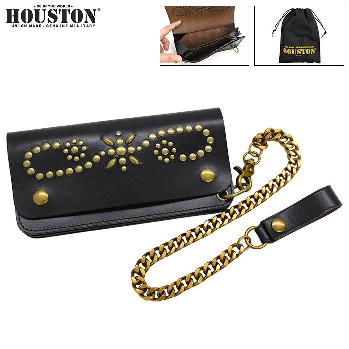 HOUSTON（ヒューストン） 財布 スタッズ ロング トラッカー ウォレット