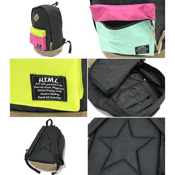 html(エイチ・ティー・エム・エル) Neon Star Backpack バッグ｜icefield｜03