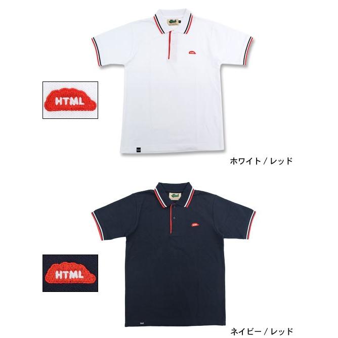 エイチティエムエル ゼロスリー HTML ZERO3 ポロシャツ 半袖 メンズ クラウド B.B ライン(html zero3 Cloud B.B Line S/S Polo トップス)｜icefield｜03