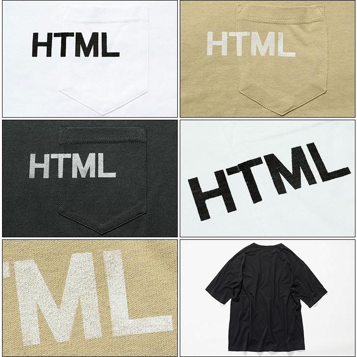 エイチティエムエル ゼロスリー カットソー 半袖 HTML ZERO3 メンズ レイジー ヘブン(Lazy Heaven S/S Crew ビッグシルエット HTML-CT214) | HTML03 | 02