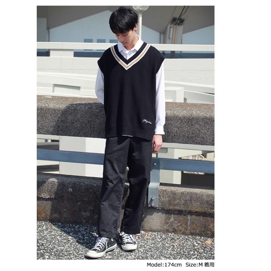 エイチティエムエル ゼロスリー ベスト HTML ZERO3 メンズ スチューデント チルデン ニット(Student Chiruden Knit Vest HTML-CT231)｜icefield｜07