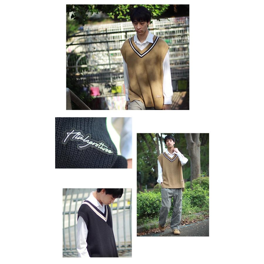 エイチティエムエル ゼロスリー ベスト HTML ZERO3 メンズ スチューデント チルデン ニット(Student Chiruden Knit Vest HTML-CT231)｜icefield｜10