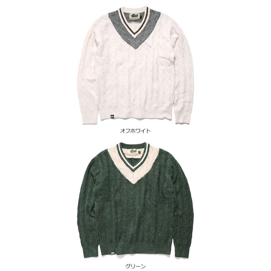 エイチティエムエル ゼロスリー セーター HTML ZERO3 メンズ スチューデント チルデン ニット(Student Chiruden Knit Sweater HTML-CT232) | HTML03 | 14