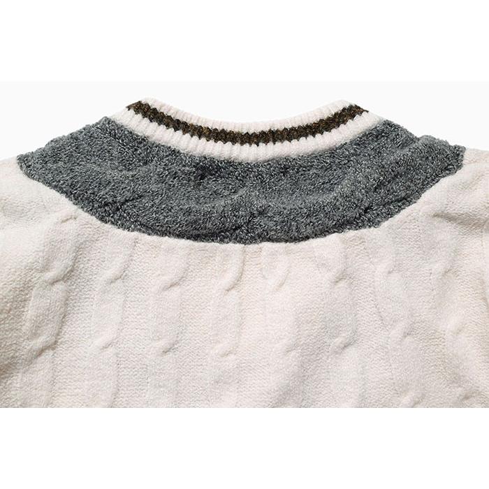 エイチティエムエル ゼロスリー セーター HTML ZERO3 メンズ スチューデント チルデン ニット(Student Chiruden Knit Sweater HTML-CT232) | HTML03 | 21