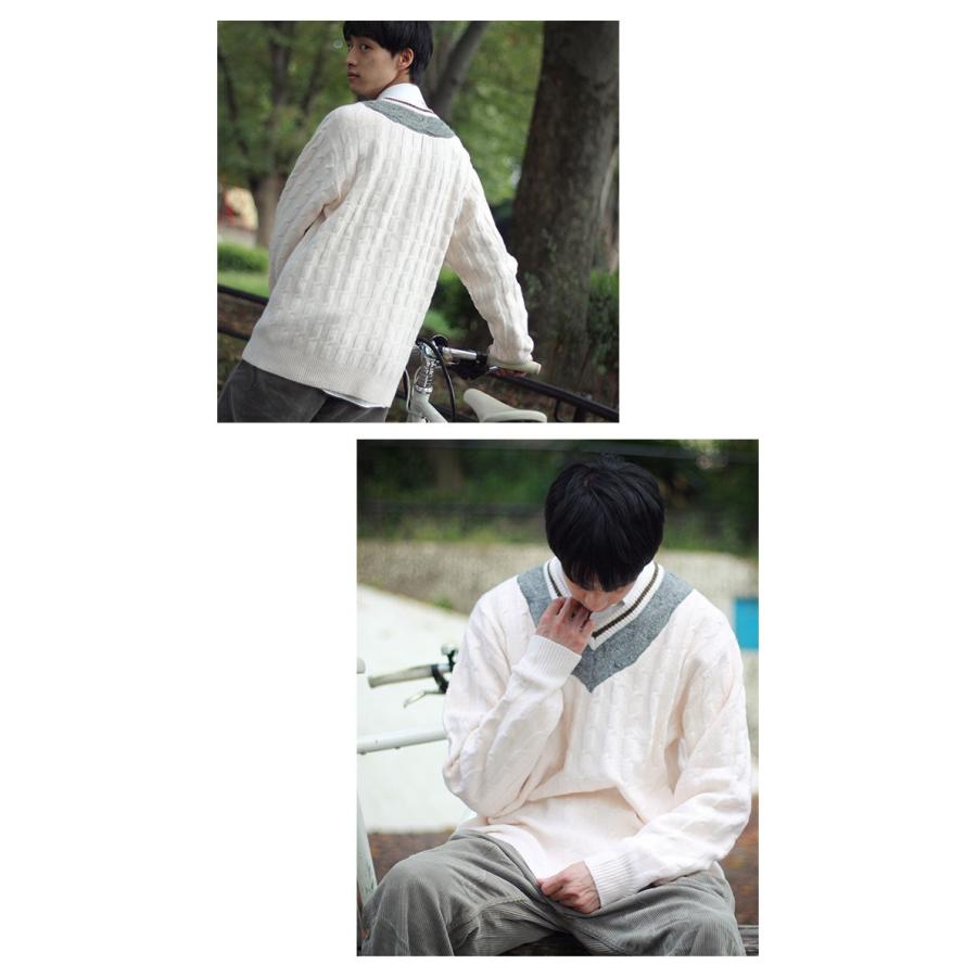エイチティエムエル ゼロスリー セーター HTML ZERO3 メンズ スチューデント チルデン ニット(Student Chiruden Knit Sweater HTML-CT232) | HTML03 | 08