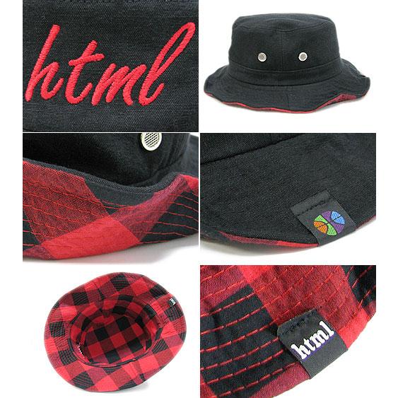 html(エイチ・ティー・エム・エル) Mountain Check Hat | HTML03 | 02