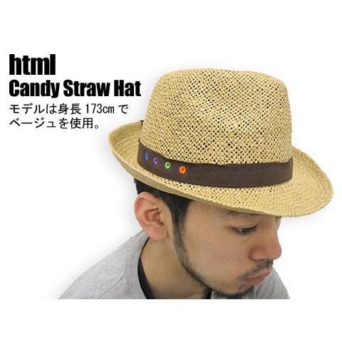 html(エイチ・ティー・エム・エル) Candy Straw Hat | HTML03