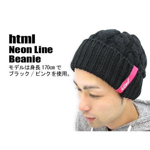 html(エイチ・ティー・エム・エル) Neon Line Beanie | HTML03