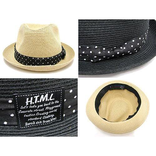 html(エイチ・ティー・エム・エル) Blind Dot Straw Hat | HTML03 | 02