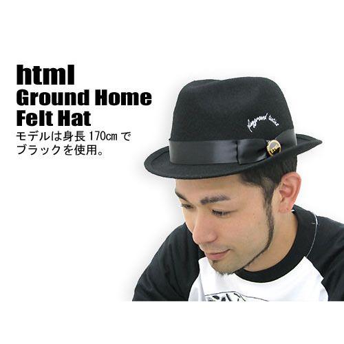 html(エイチ・ティー・エム・エル) Ground Home Felt Hat | HTML03