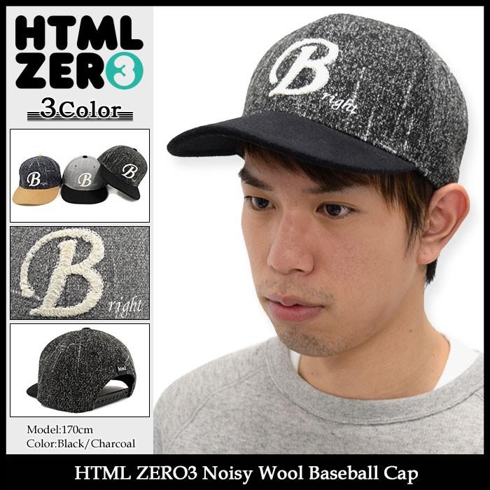 エイチティエムエル ゼロスリー HTML ZERO3 キャップ メンズ ノイジー ウール ベースボールキャップ(Noisy Wool Baseball Cap 帽子) | HTML03