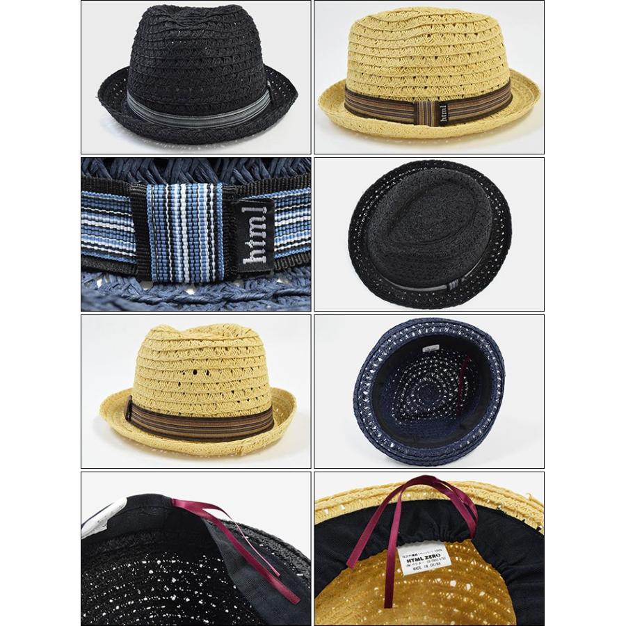 エイチティエムエル ゼロスリー HTML ZERO3 ハット メンズ バーネット ストローハット(Burnet Straw Hat 麦わら帽子) | HTML03 | 02