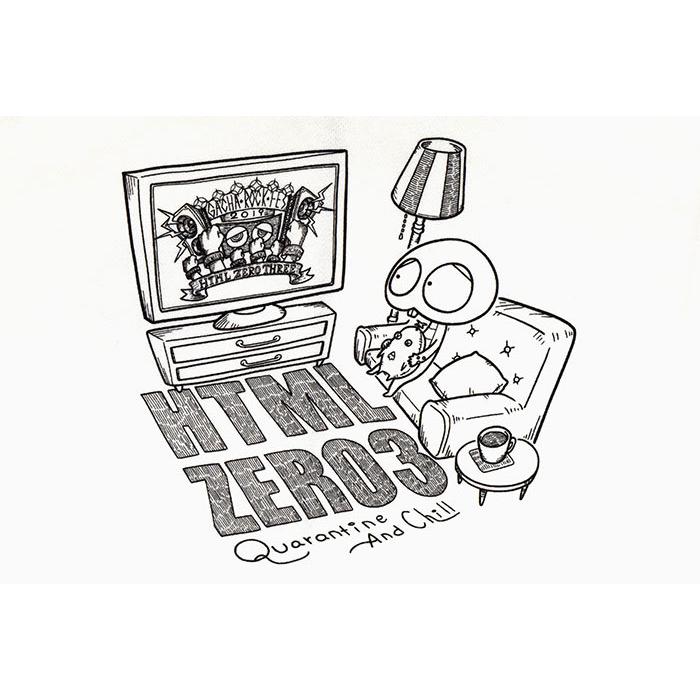 HTML03 エイチティエムエル ゼロスリー パーカー ジップアップ
