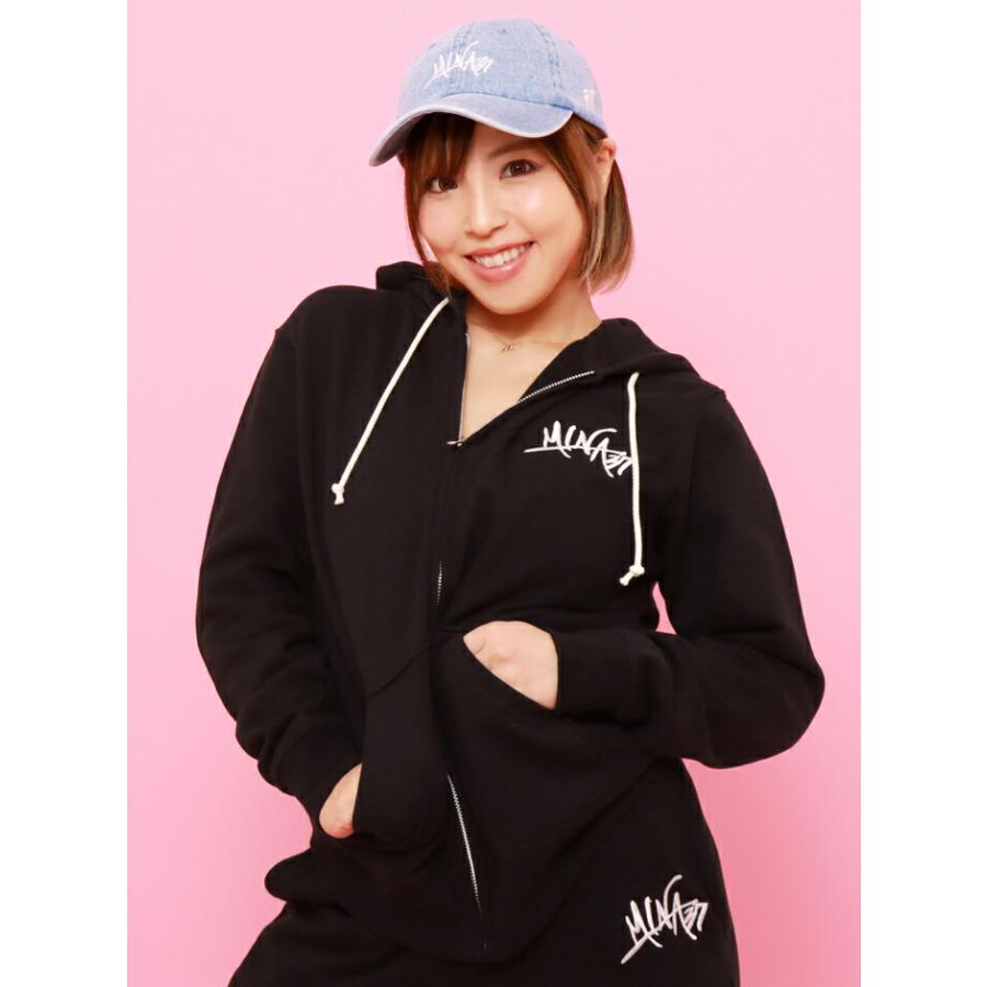 HTML ZERO3×STARDOM パーカー ジップアップ 白川未奈 コラボ メンズ ( スターダム 白川未奈 Bouncing V Zip Hoodie スウェット HTML-PA185 )｜icefield｜09