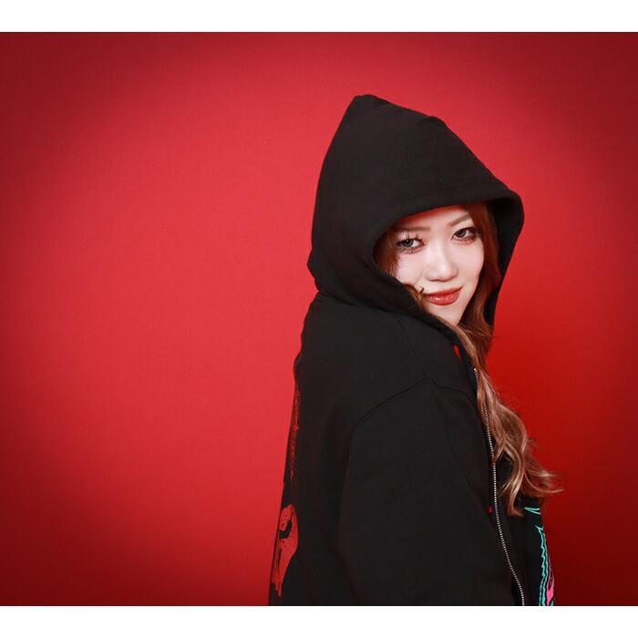 Sareee　パーカー　赤　Lサイズ　スターダム　STARDOM　女子プロレス HTML03 HTML ZERO3×STARDOM パーカー プルオーバー 林下詩美 コラボ