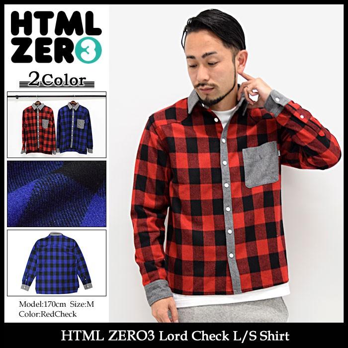 HTML03 エイチティエムエル ゼロスリー HTML ZERO3 シャツ 長袖 メンズ