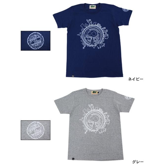 エイチティエムエル ゼロスリー HTML ZERO3 Tシャツ 半袖 メンズ & レディース ガチャピン・ムック ワールド トラベル コラボ(World Travel) | HTML03 | 02