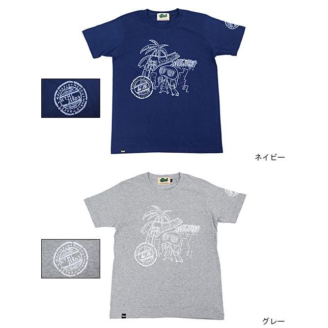 エイチティエムエル ゼロスリー HTML ZERO3 Tシャツ 半袖 メンズ & レディース ガチャピン・ムック ロサンゼルス トラベル コラボ(LA Travel) | HTML03 | 02
