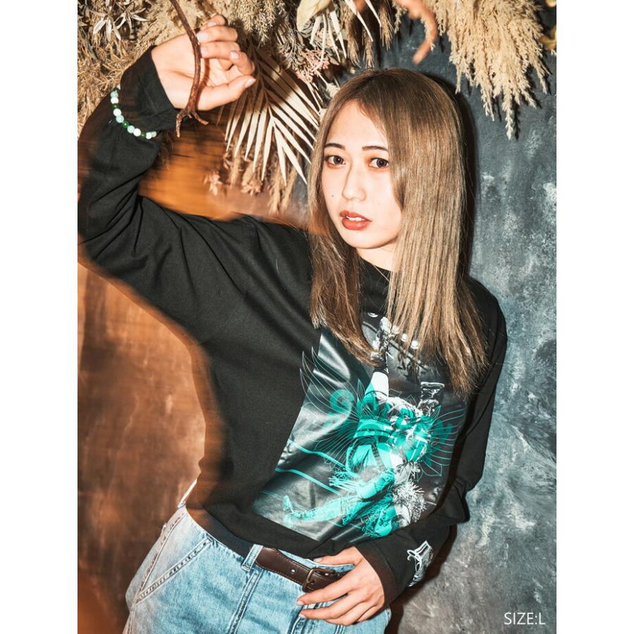 HTML ZERO3×STARDOM 林下詩美 上谷沙弥 コラボ ロンT Tシャツ 長袖 メンズ ( スターダム AphroditE L/S Tee カットソー HTML-T611 )｜icefield｜10