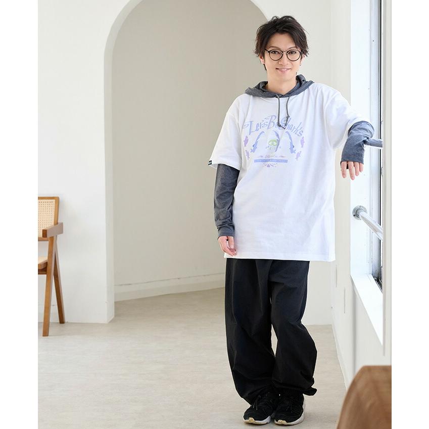 エイチティエムエル ゼロスリー HTML ZERO3 Tシャツ 半袖 メンズ ガチャピン・ムック ビー シャーク コラボ(Be Shark Tee HTML-T615)[M便 1/1] | HTML03 | 05