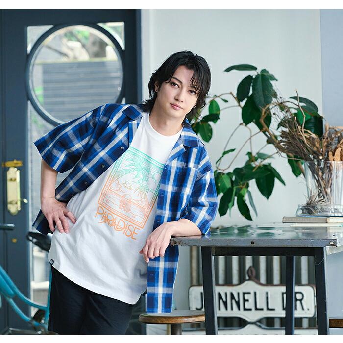 エイチティエムエル ゼロスリー Tシャツ 半袖 HTML ZERO3 メンズ ガチャピン・ムック サンセット コラボ ( Sunset Tee HTML-T628 )[M便 1/1] | HTML03 | 03