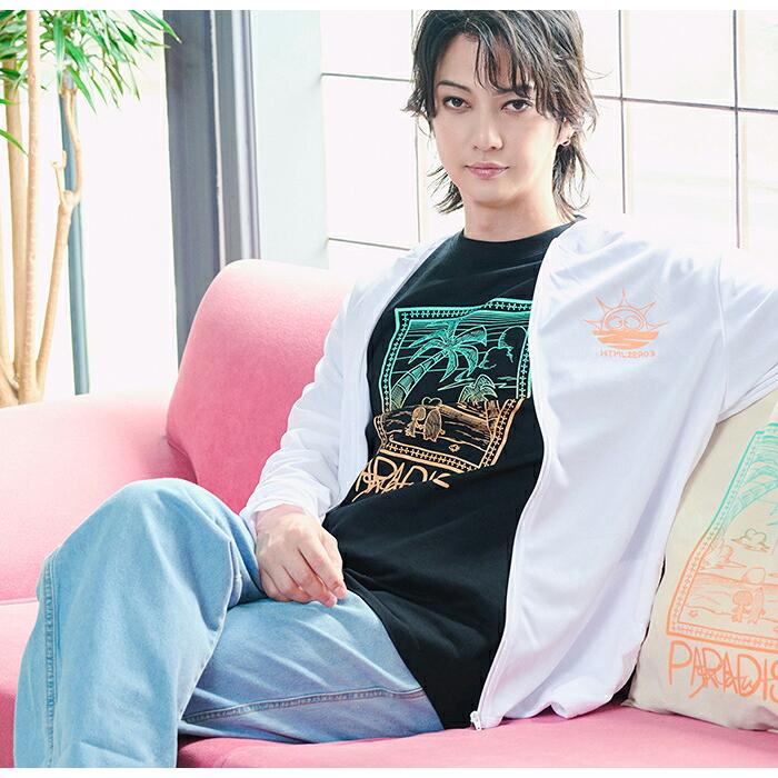 エイチティエムエル ゼロスリー Tシャツ 半袖 HTML ZERO3 メンズ ガチャピン・ムック サンセット コラボ ( Sunset Tee HTML-T628 )[M便 1/1] | HTML03 | 07