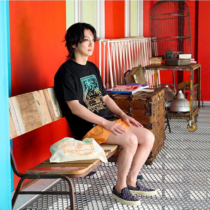エイチティエムエル ゼロスリー Tシャツ 半袖 HTML ZERO3 メンズ ガチャピン・ムック サンセット コラボ ( Sunset Tee HTML-T628 )[M便 1/1] | HTML03 | 09