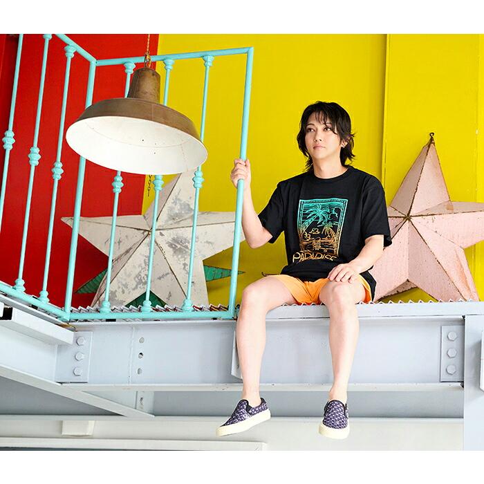 エイチティエムエル ゼロスリー Tシャツ 半袖 HTML ZERO3 メンズ ガチャピン・ムック サンセット コラボ ( Sunset Tee HTML-T628 )[M便 1/1] | HTML03 | 10