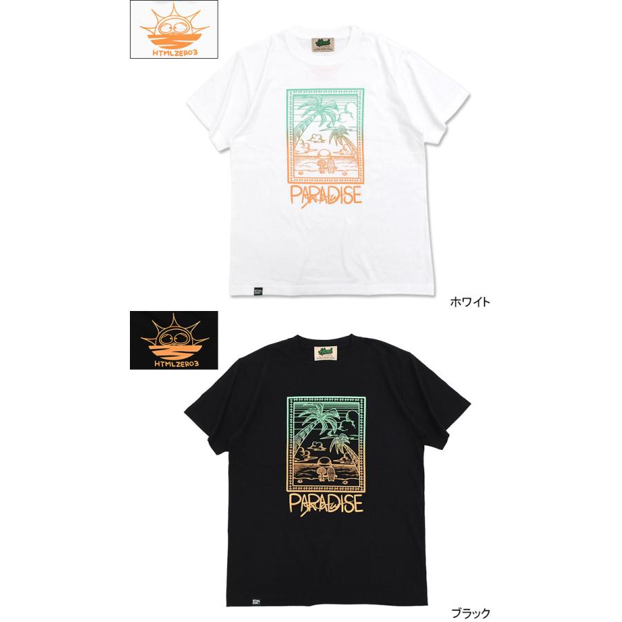 エイチティエムエル ゼロスリー Tシャツ 半袖 HTML ZERO3 メンズ ガチャピン・ムック サンセット コラボ ( Sunset Tee HTML-T628 )[M便 1/1] | HTML03 | 11
