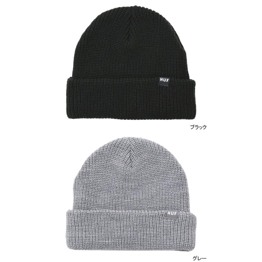 【新品未使用】HUF ビーニー ニット帽 セット売り ブラック オフホワイト HUF ハフ ニット帽 メンズ セット ユージュアル ビーニー ( Huf