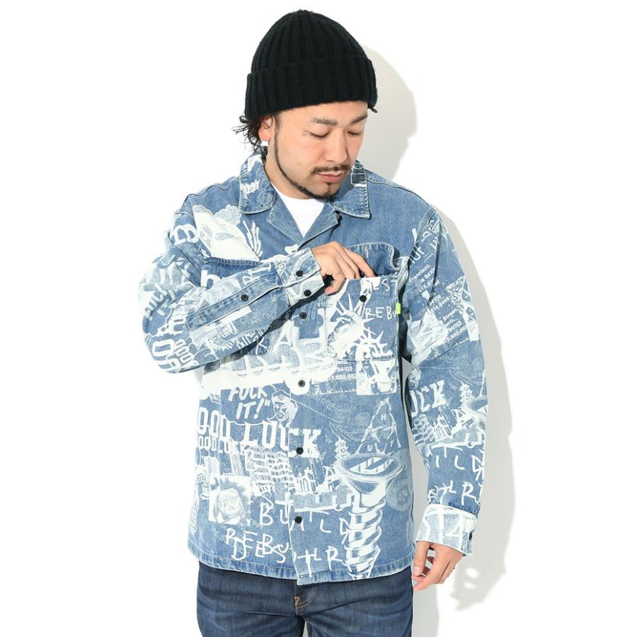 HUF（ハフ） ジャケット メンズ トゥエンティー デニム オーバーシャツ
