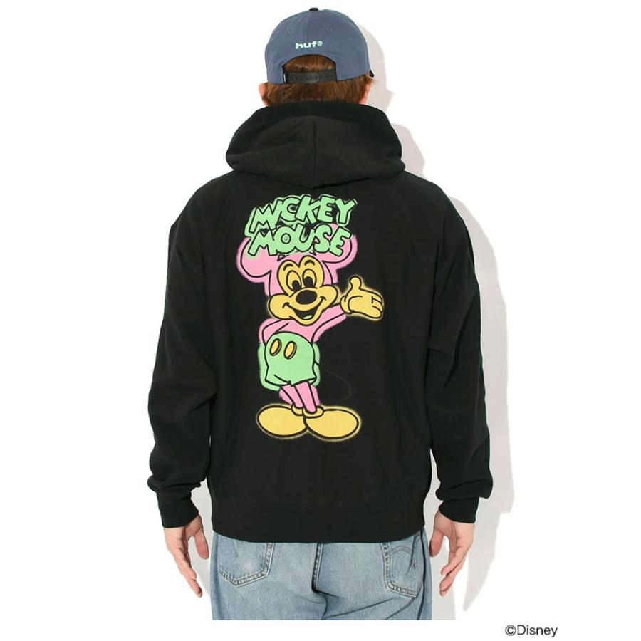 HUF（ハフ） パーカー ジップアップ メンズ ディズニー ミッキーマウス