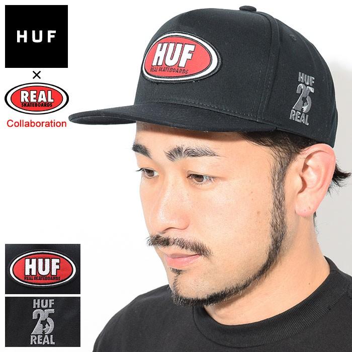 ハフ キャップ Huf メンズ リアル スケートボード リアル ハフ スナップバックキャップ コラボ Real Skateboards Real Huf Cap 帽子 Ht00375 Ice Field 通販 Paypayモール