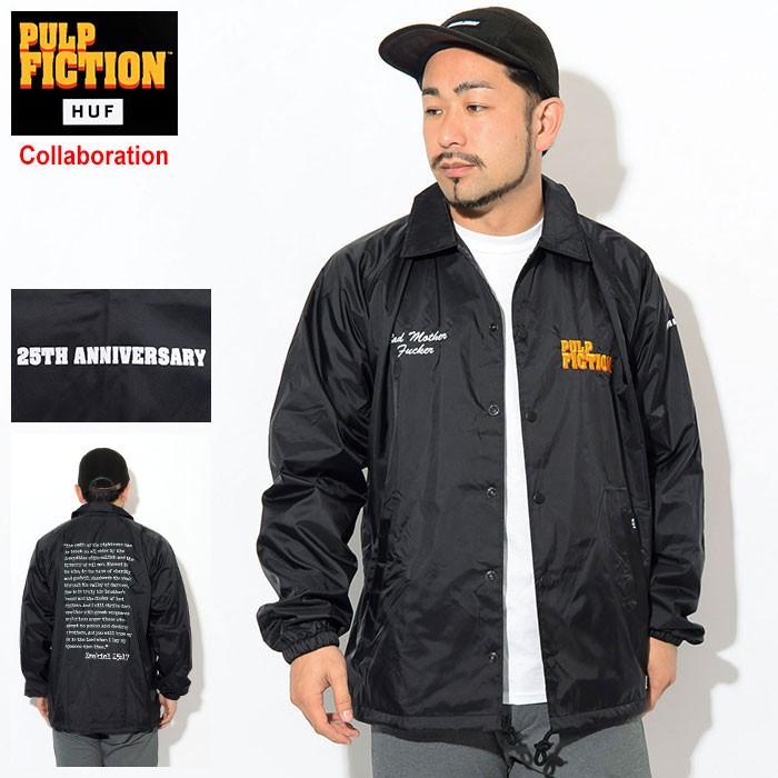 ハフ ジャケット HUF メンズ パルプ フィクション コーチジャケット コラボ ( HUF×PULP FICTION Coaches JKT アウター 男性用 JK00283 )｜icefield