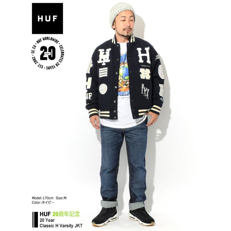 ハフ ジャケット HUF メンズ 20 イヤー クラシック H バーシティー (20