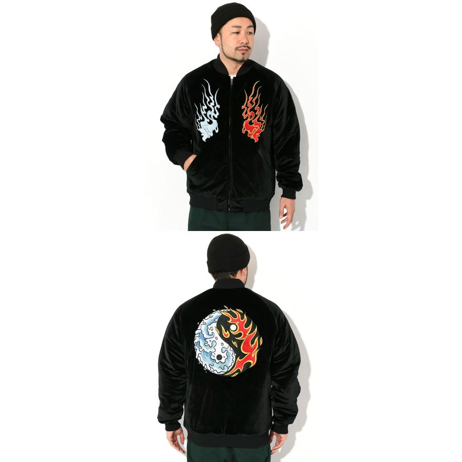 HUF ハフ ジャケット メンズ ディストラクティブ スカジャン HUF ハフ ジャケット メンズ ディストラクティブ スカジャン