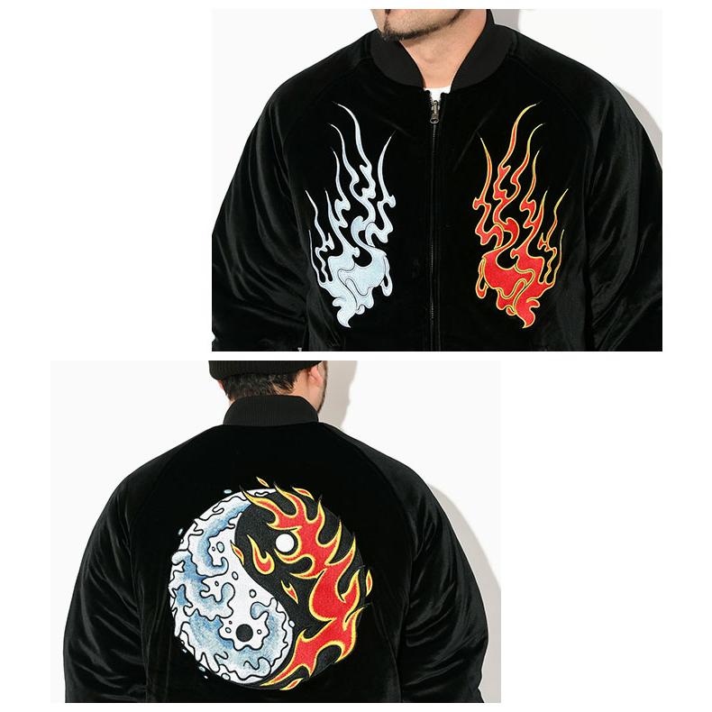 HUF ハフ ジャケット メンズ ディストラクティブ スカジャン HUF ハフ ジャケット メンズ ディストラクティブ スカジャン