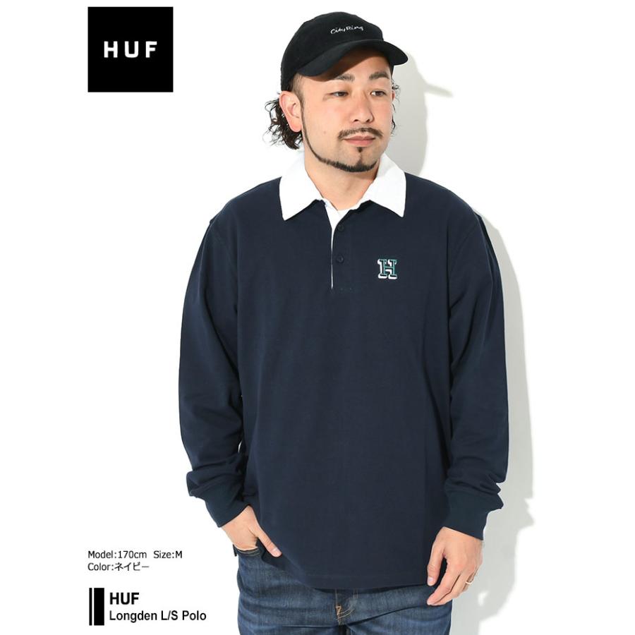 HUF（ハフ） ポロシャツ 長袖 メンズ ロングデン ( HUF Longden L/S