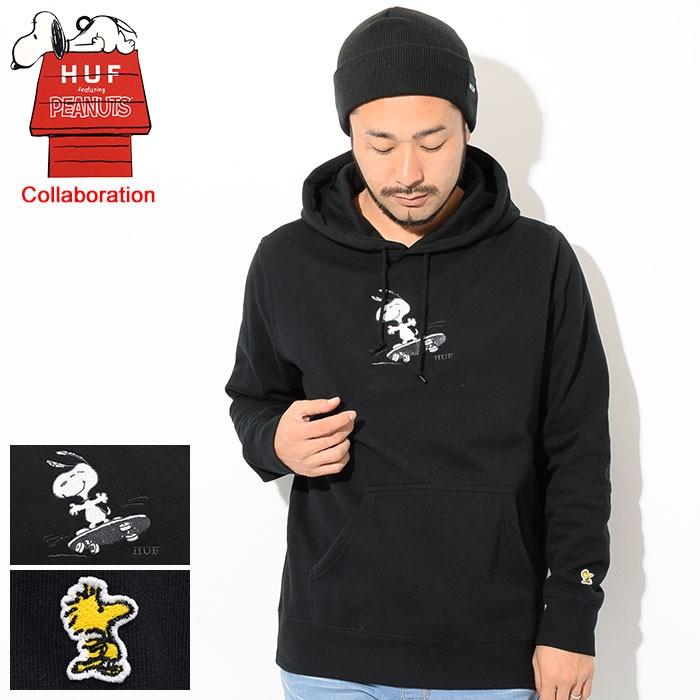 ハフ プルオーバー パーカー HUF メンズ ピーナッツ スヌーピー スケート コラボ(HUF×PEANUTS Snoopy Skates Pullover Hoodie PF00122)｜icefield