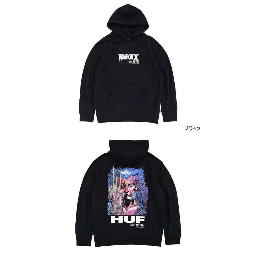 HUF（ハフ） パーカー プルオーバー メンズ マーベル ウェポン X