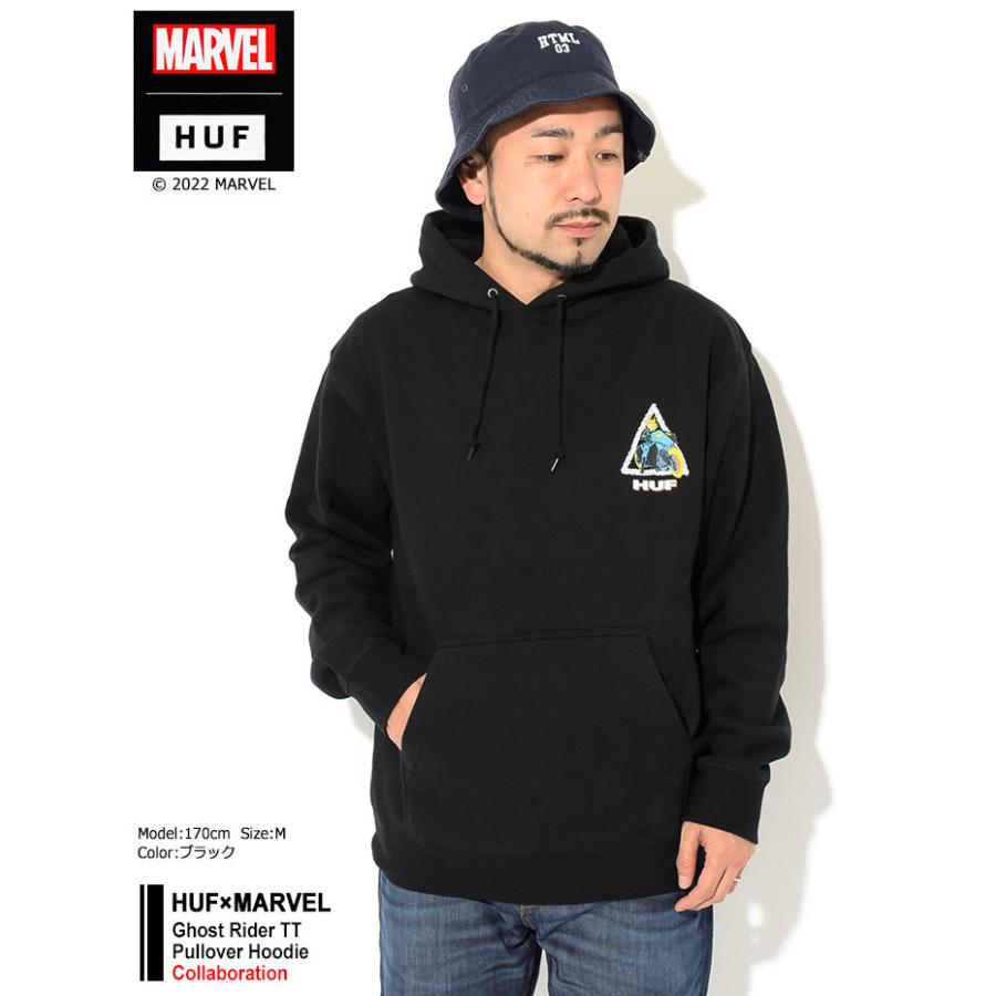 HUF（ハフ） パーカー プルオーバー メンズ マーベル ゴーストライダー