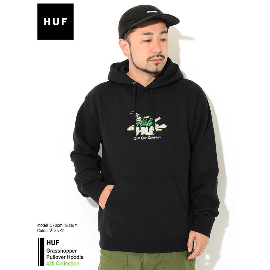 HUF ハフ パーカー プルオーバー メンズ グラスホッパー