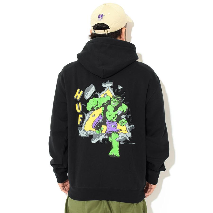 HUF ハフ パーカー プルオーバー メンズ マーベル ハルク TT