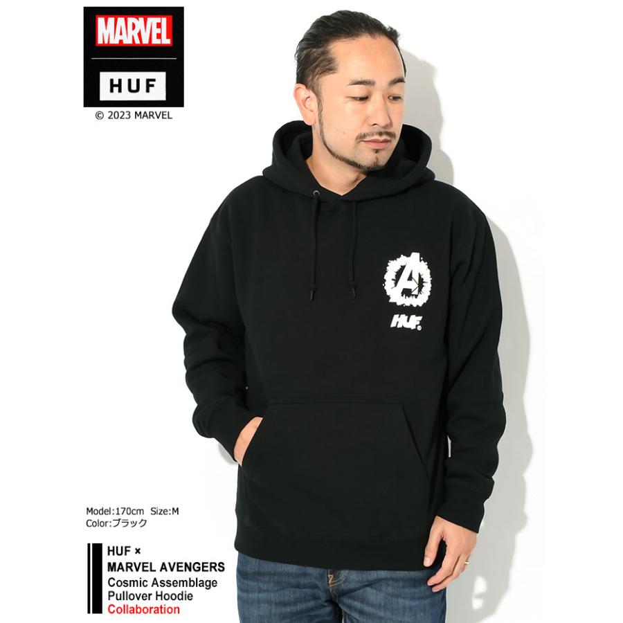 【即完売品】HUF×marvel　ハフ　マーベル　アベンジャーズ　パーカー　L 即完売品】HUF×marvelハフマーベルアベンジャーズパーカーL
