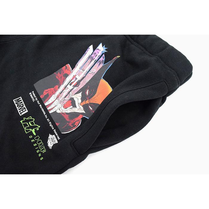 HUF ハフ ハーフパンツ メンズ マーベル スマッシュ アップ